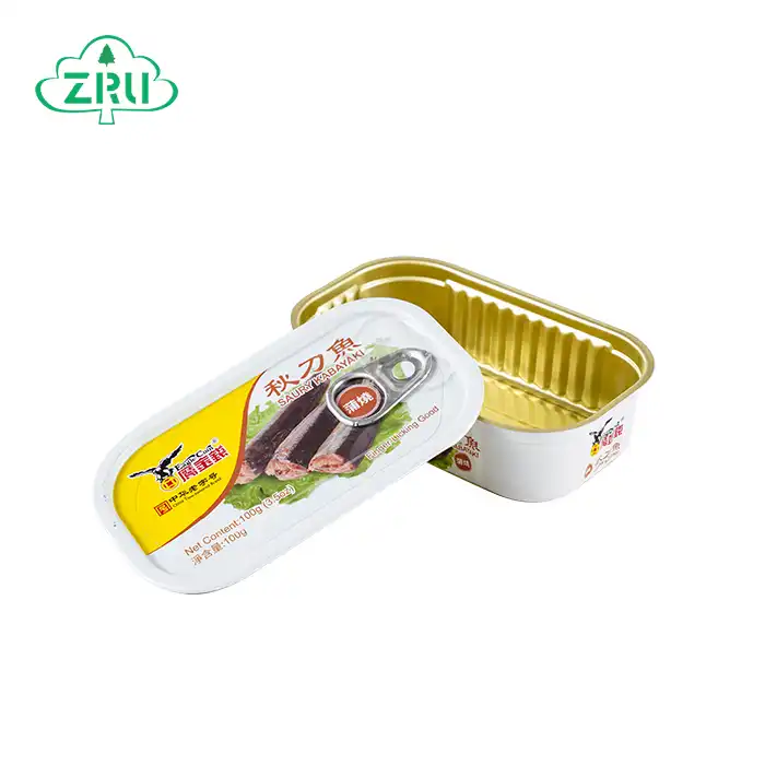 square sardine aluminum cans